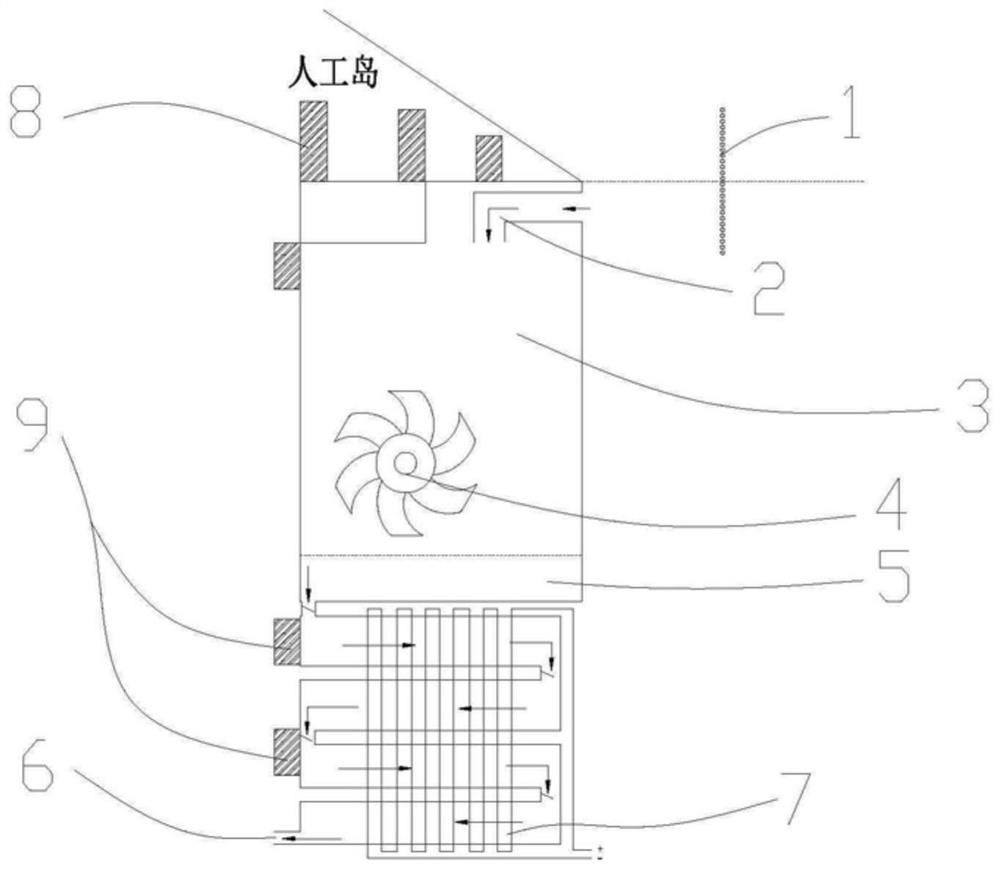 System and method for generating power by ocean water electricity clean new energy through gravity drop