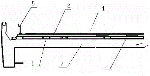 Passenger room underframe internal installation structure easy to dismount for urban rail vehicle