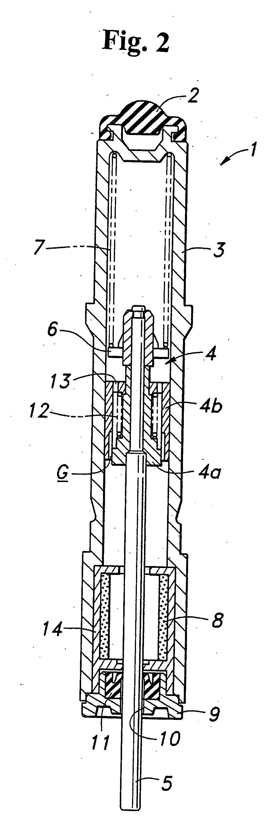 Shock absorbing device for moving body