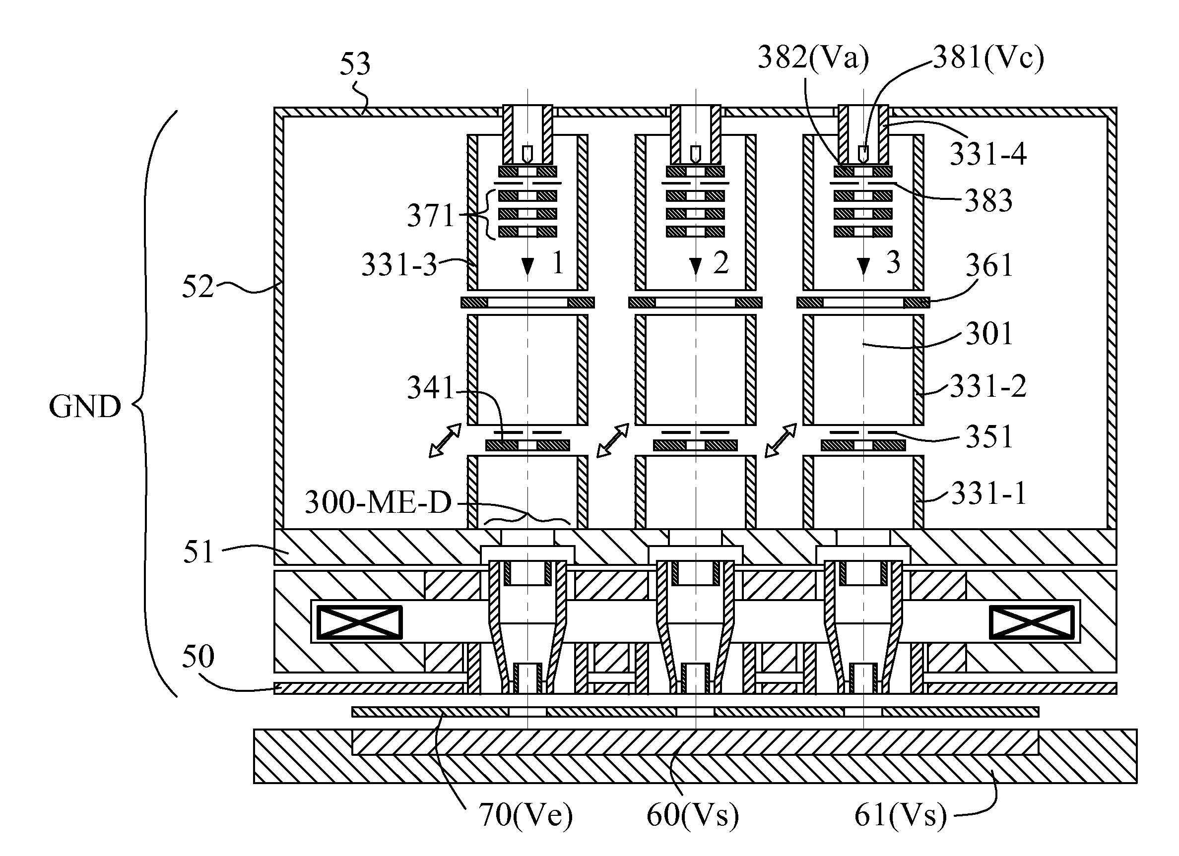 Apparatus of plural charged particle beams with multi-axis magnetic lens