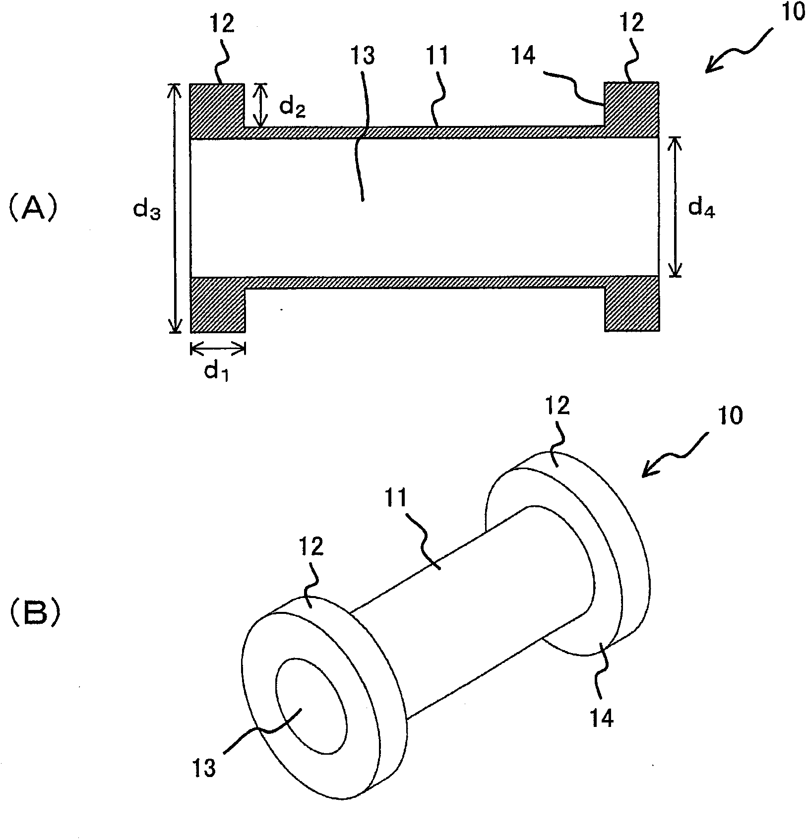 Winding core and wafer-processing belt wound on same