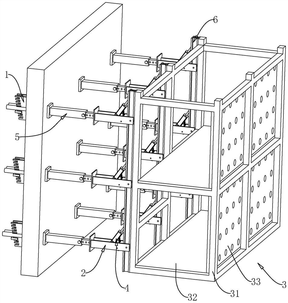 Overall lifting construction operation platform