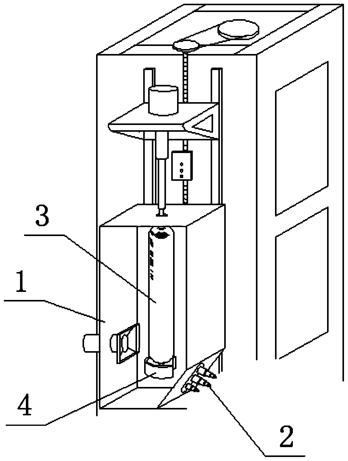 Device and method for preparing optical fiber preform loose body through VAD