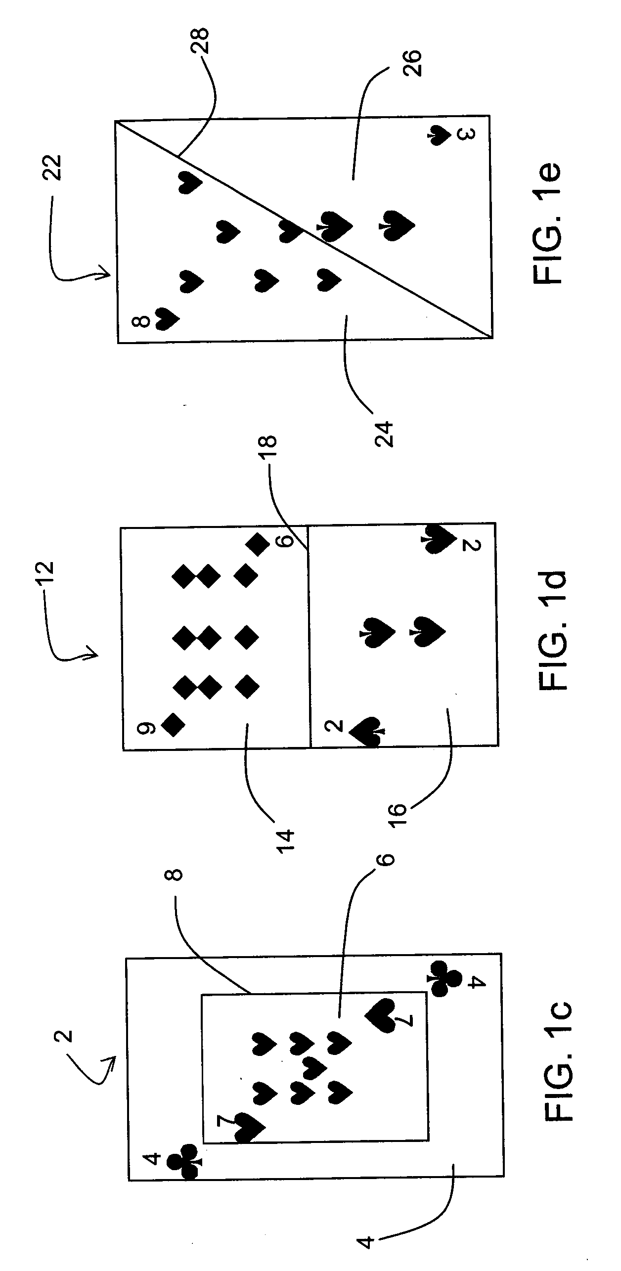 Playing cards with dual number feature