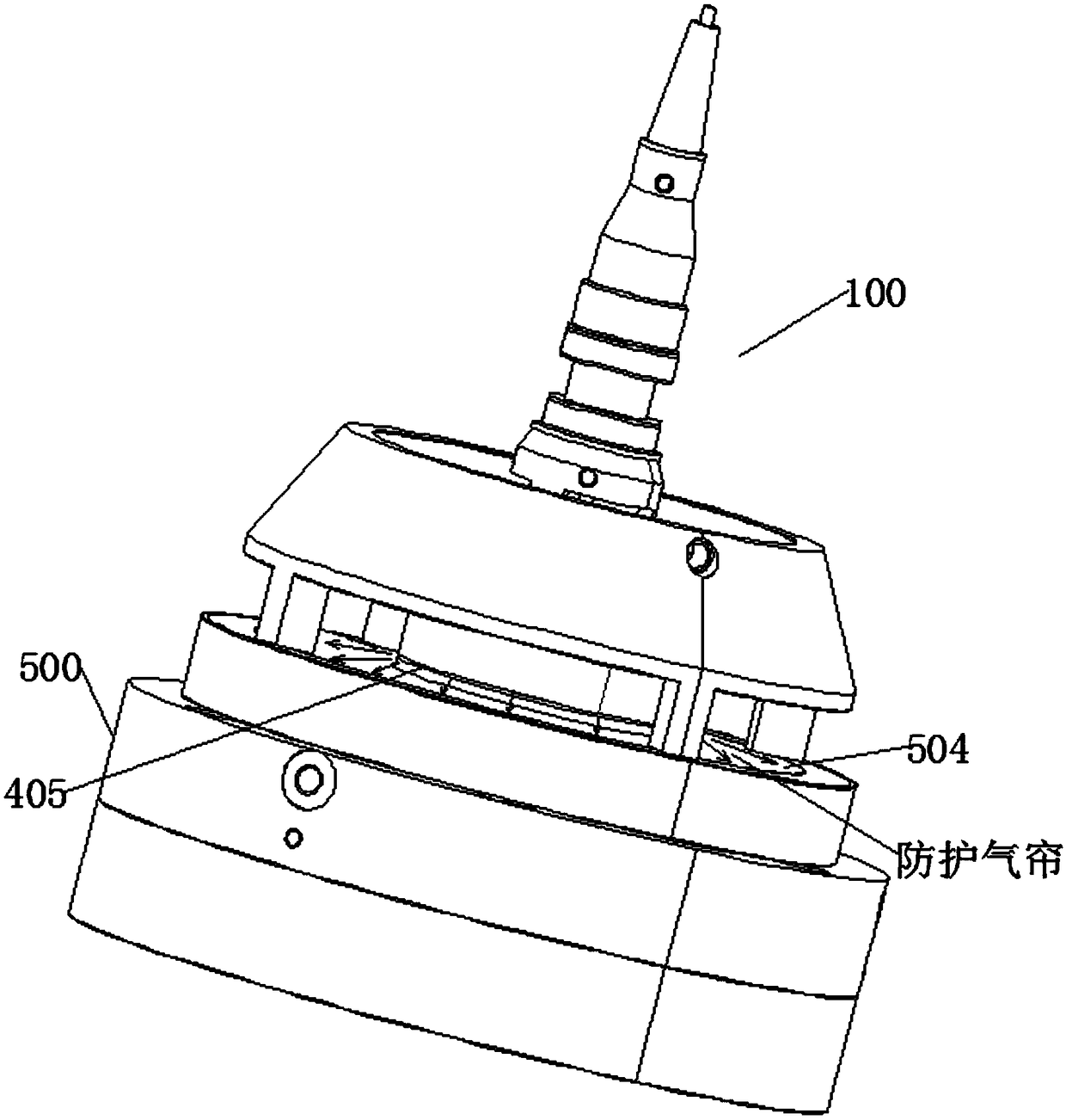 Three-dimensional space random-direction fusion-covering forming method