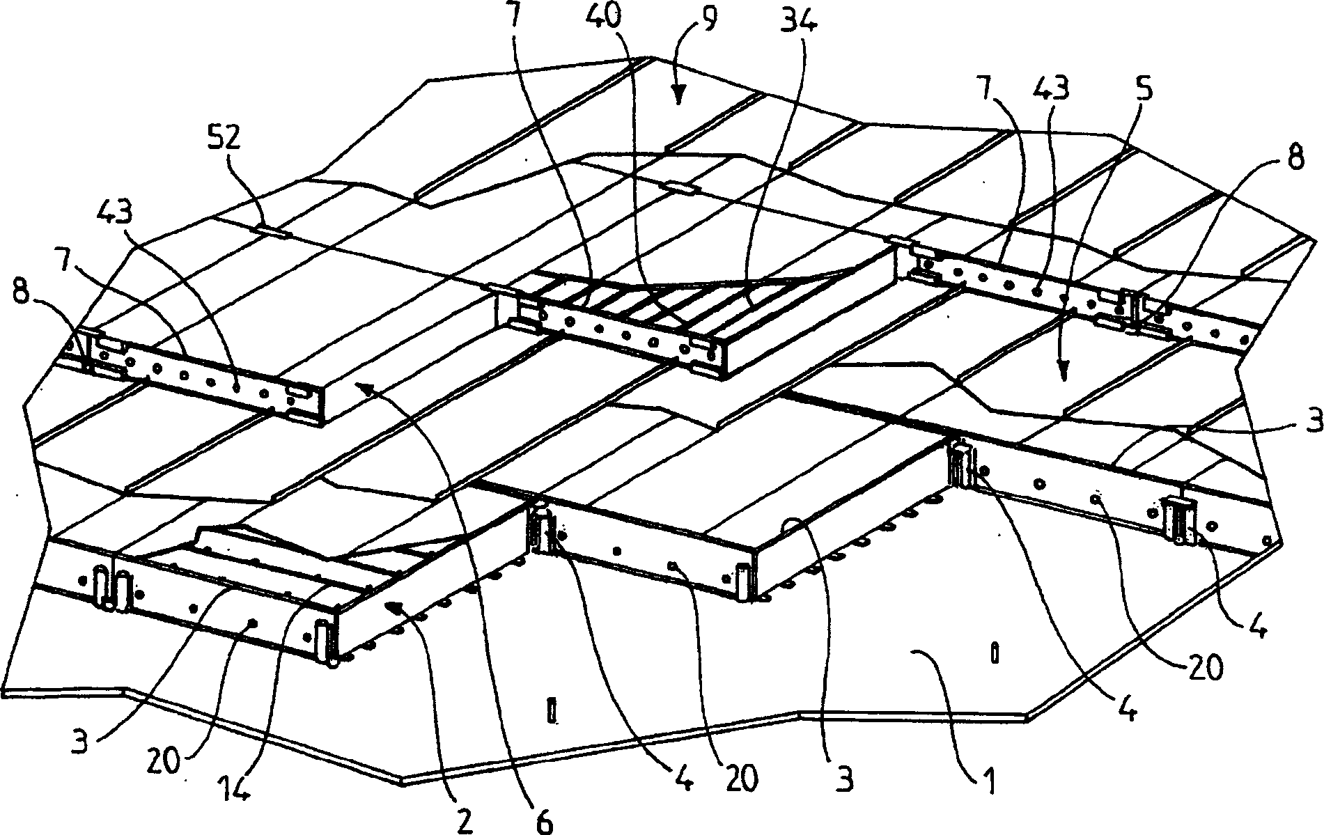 Self-supporting timber box for the support and thermal insulation of an impermeable tank membrane