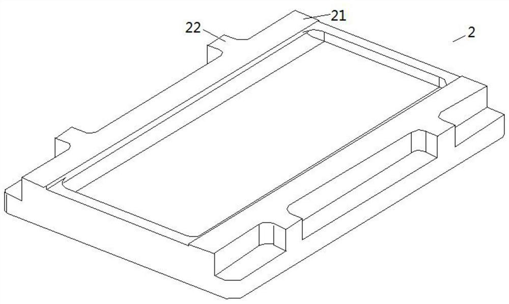 A 3D glass forming mold structure