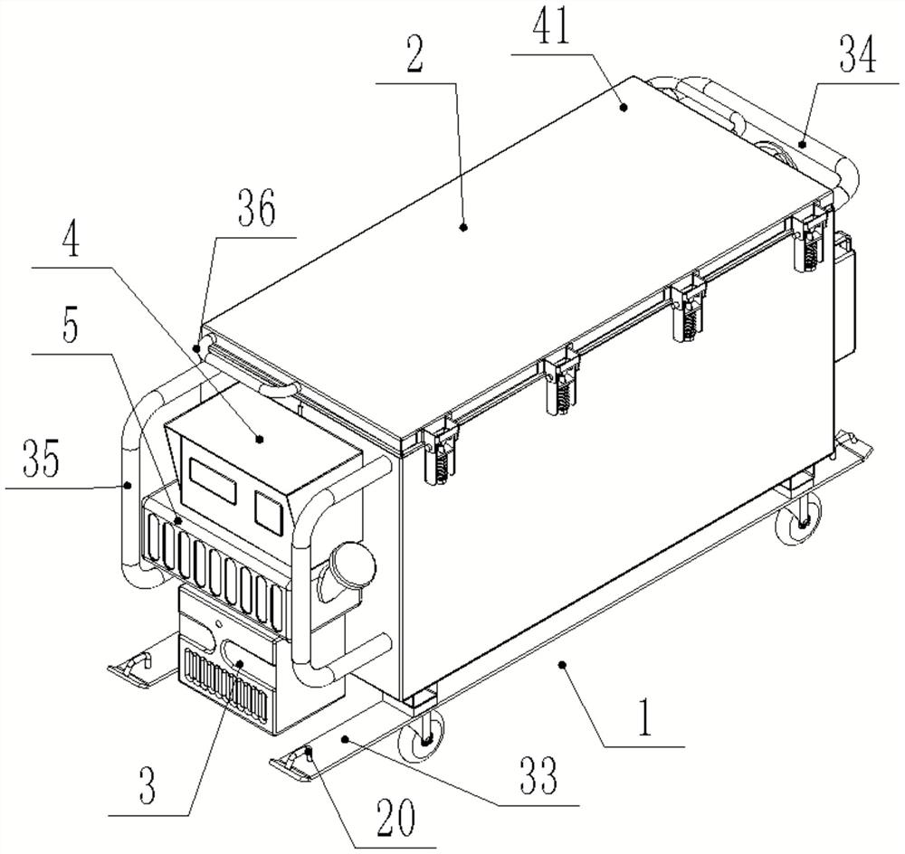 Multifunctional shallow tray ration meal supply all-in-one machine