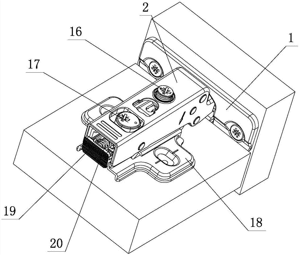 Large-cover-position furniture hinge