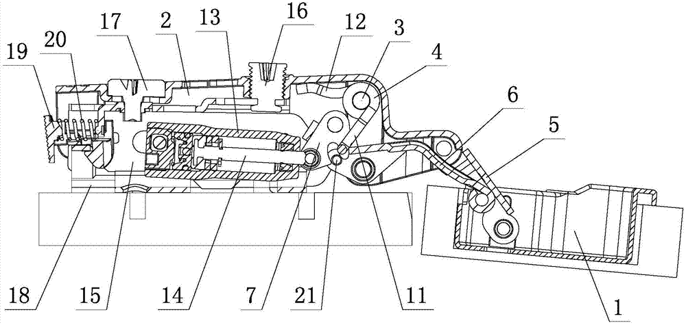 Large-cover-position furniture hinge