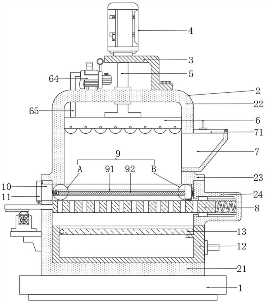 Garbage treatment box facilitating garbage solid-liquid separation and treatment method