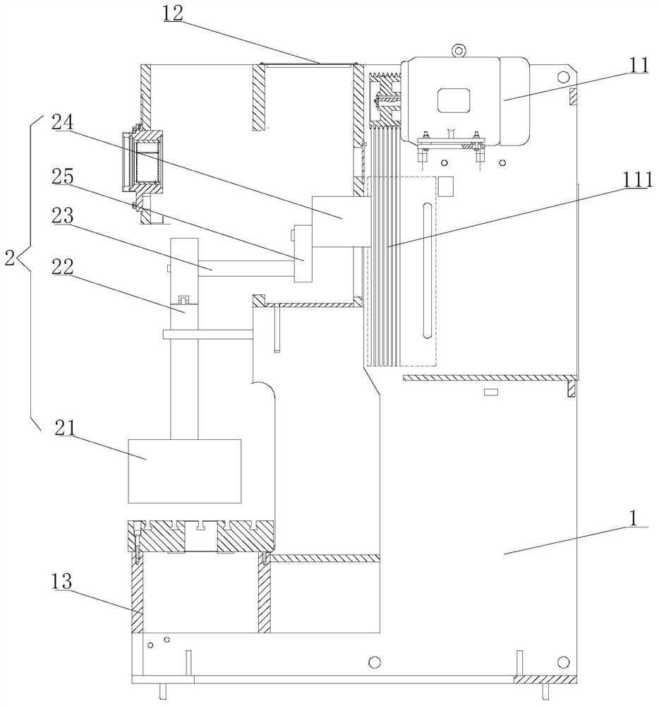 A high-performance press with an open fixed table