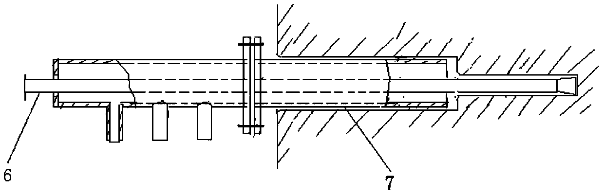 Construction method for achieving blowout prevention during drilling pressure relief of mine