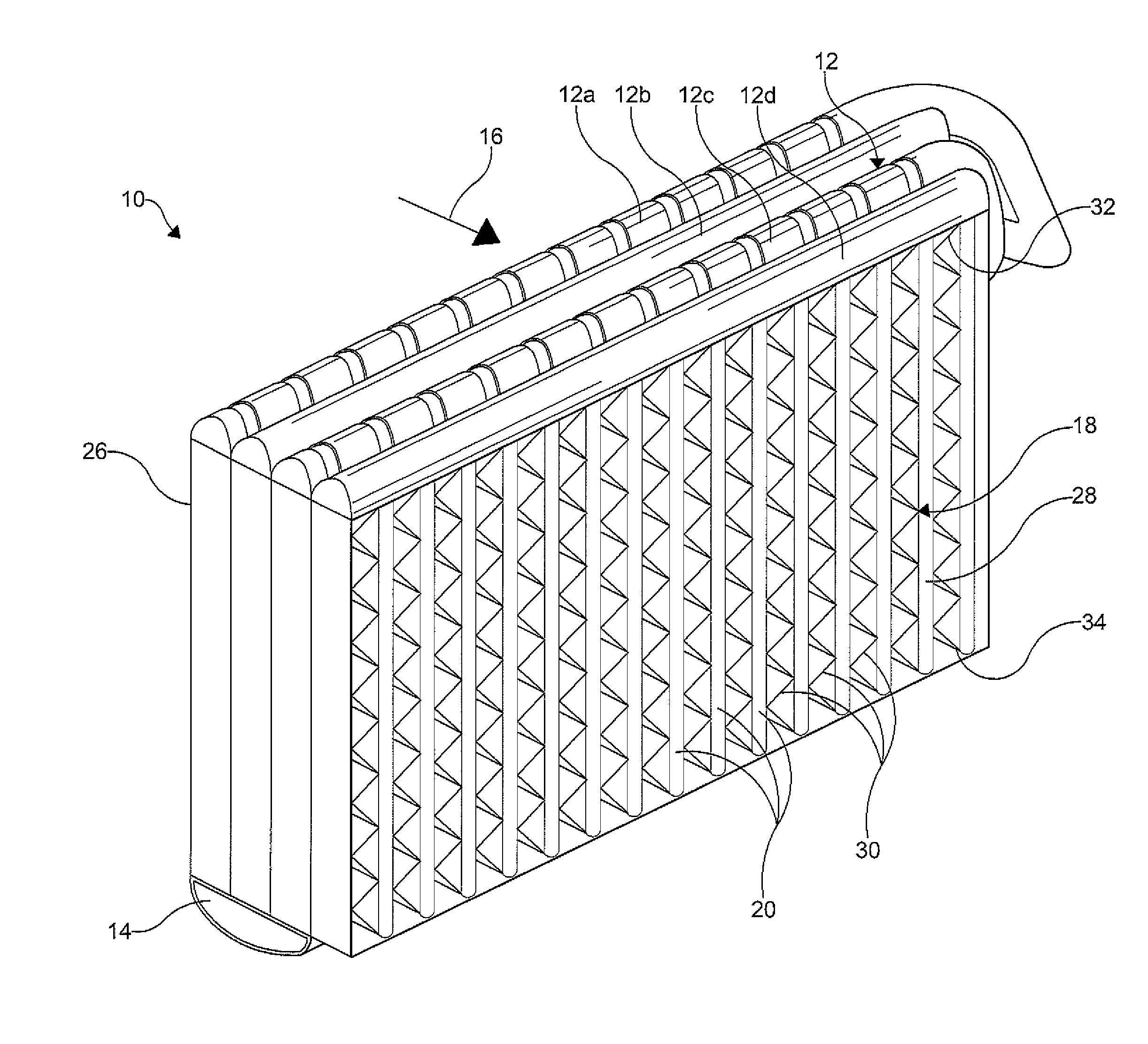 Tube-fin thermal storage evaporator