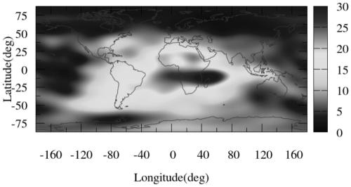 Kriging proxy model algorithm for global ionized layer electron content