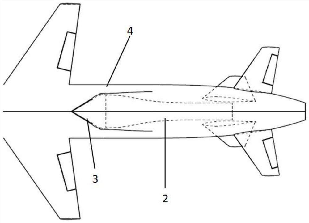 Low-resistance and high-efficiency subsonic speed air inlet channel