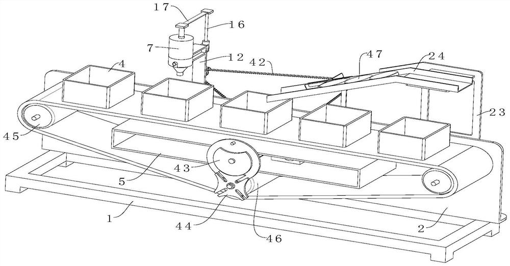 Material distribution device and method for food processing