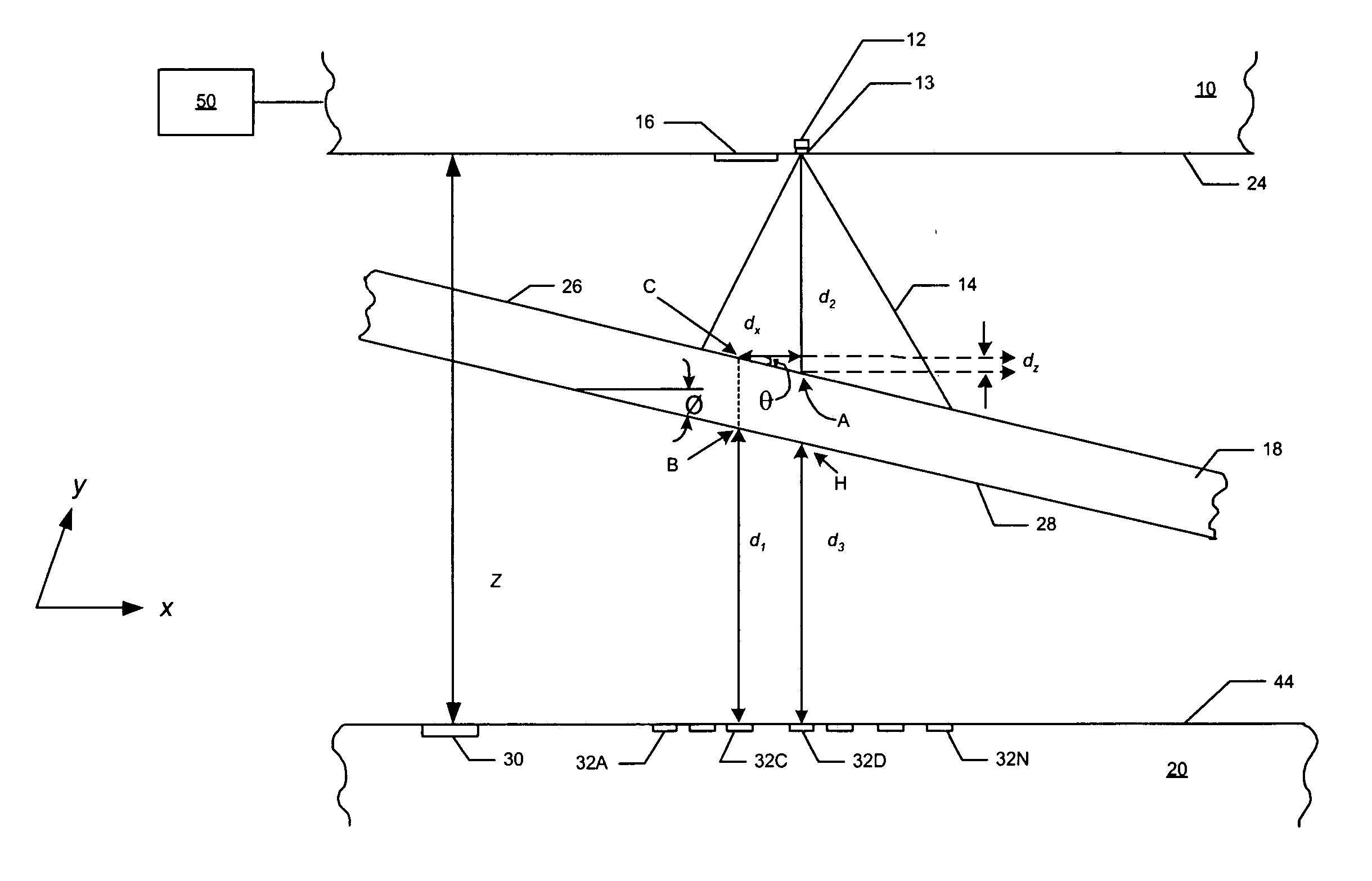 Thin thickness measurement method and apparatus