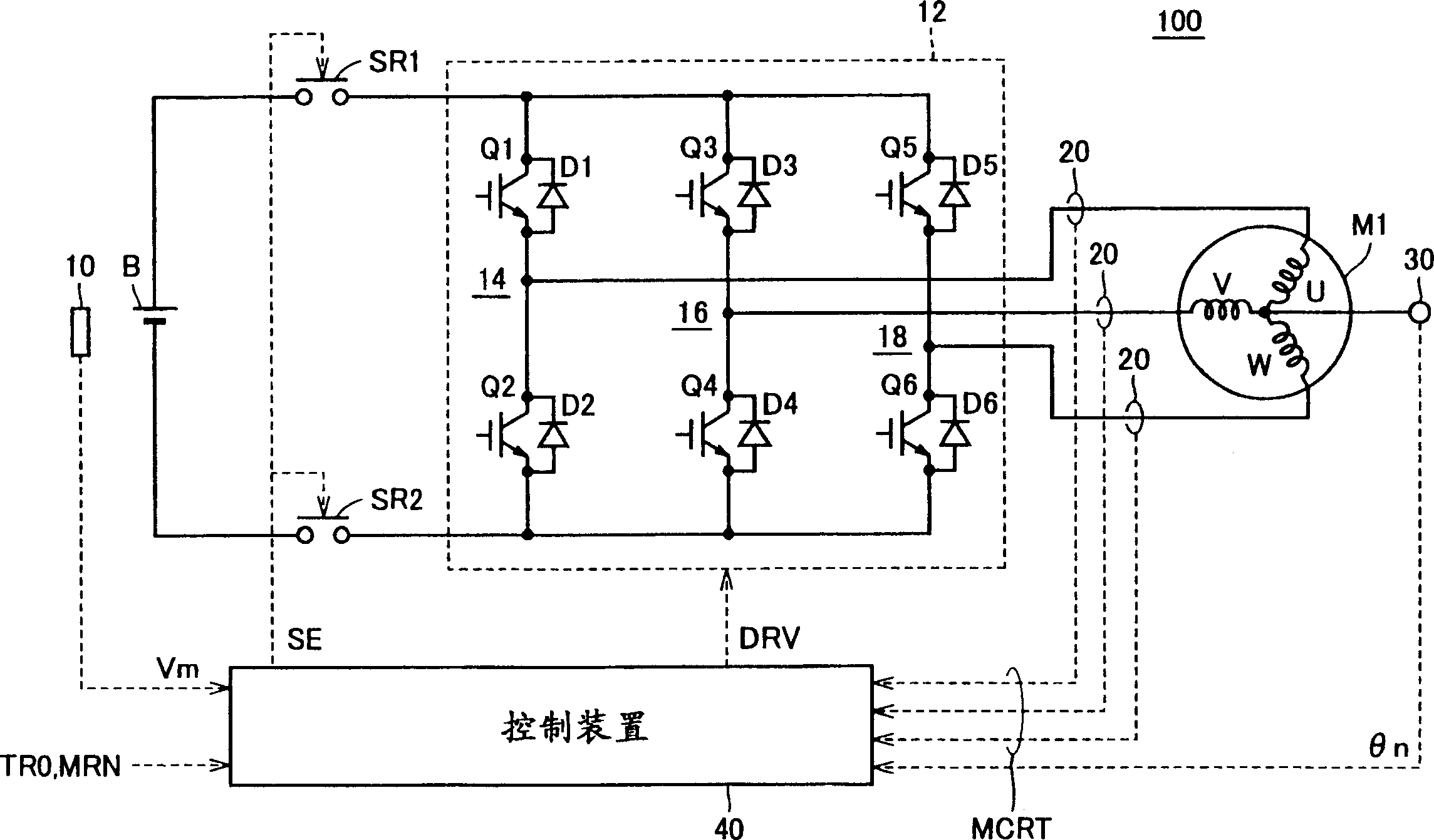 Motor drive apparatus having oscillation-reducing control function for output torque