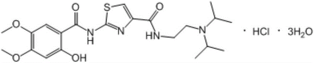 Acotiamide hydrochloride intermediate, and synthesis technique and application thereof