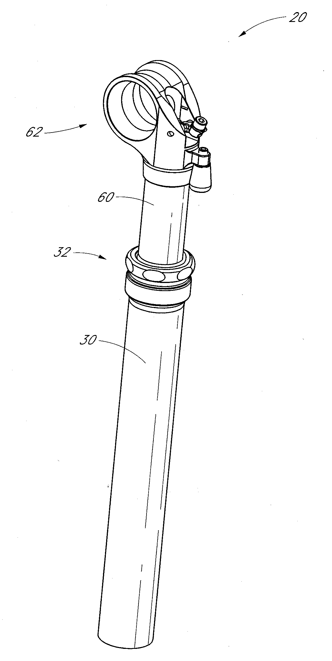 Adjustable assembly for a bicycle