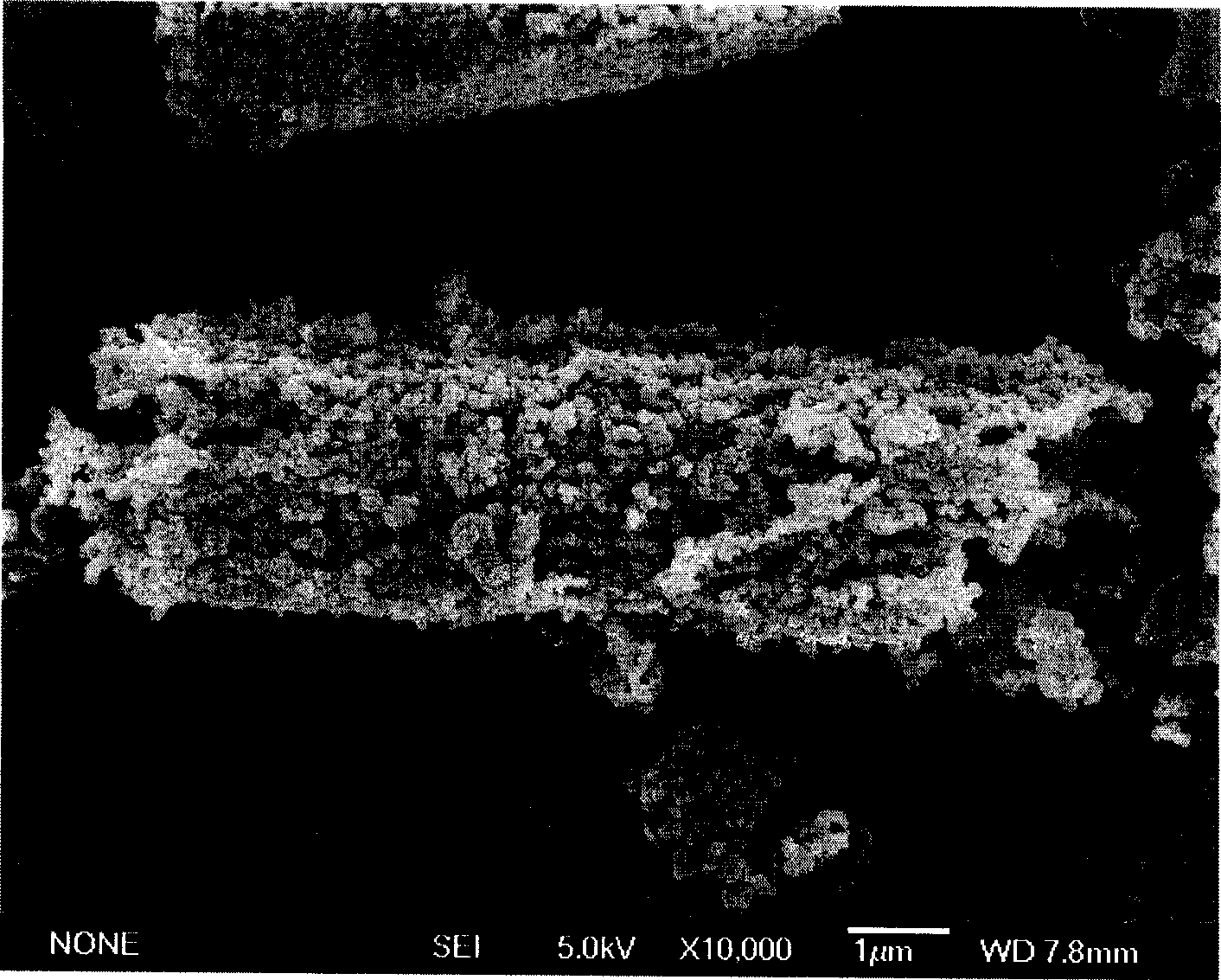 Bitter earth nano-catalyst material capable of being used for high-energy solid propellant and synthetic method thereof