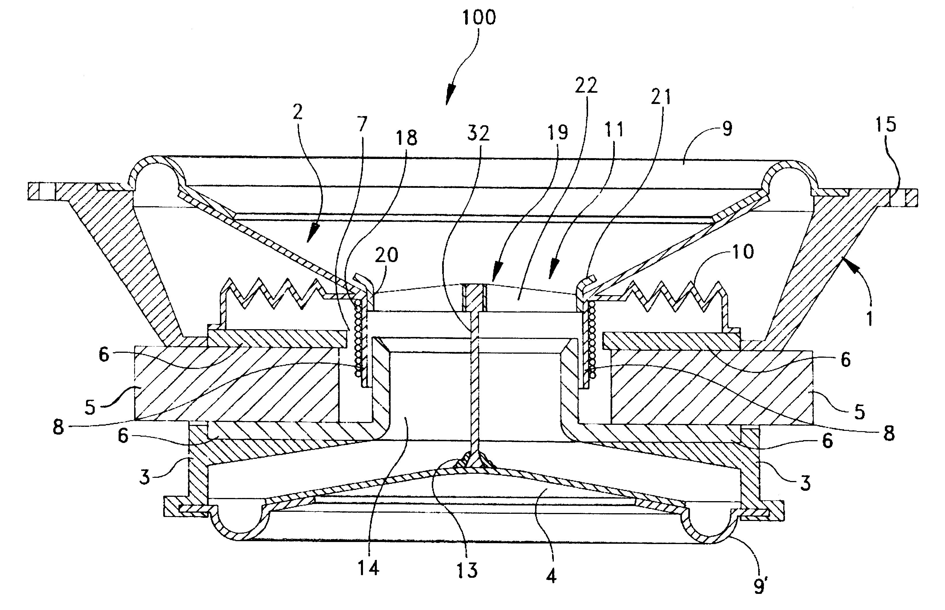 Dual cone loudspeaker