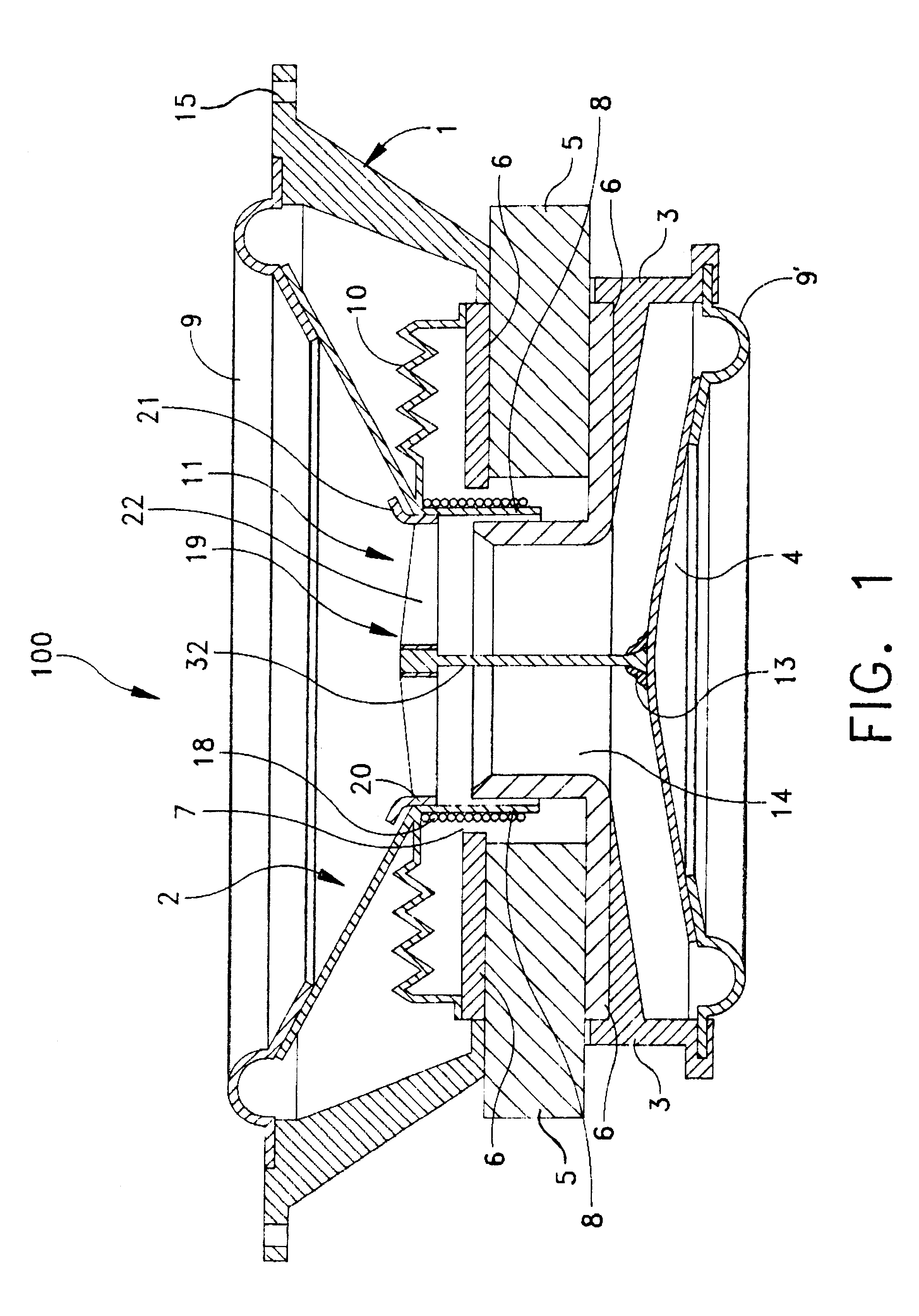 Dual cone loudspeaker