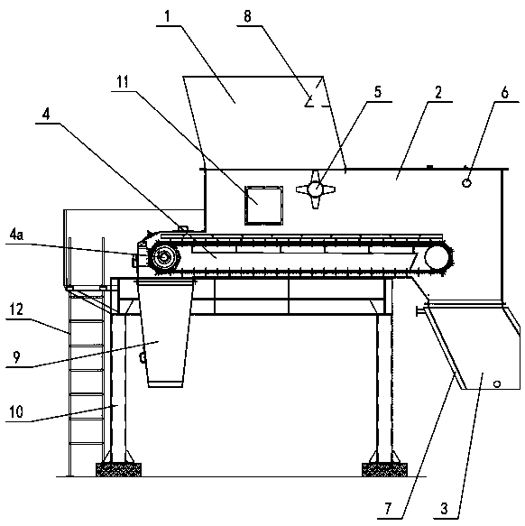 Uniform feeding device for biomass boiler