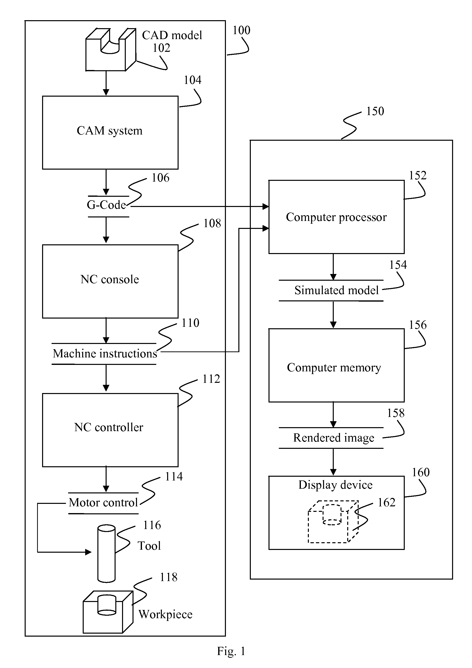 Method for simulating numerically controlled milling using adaptively sampled distance fields