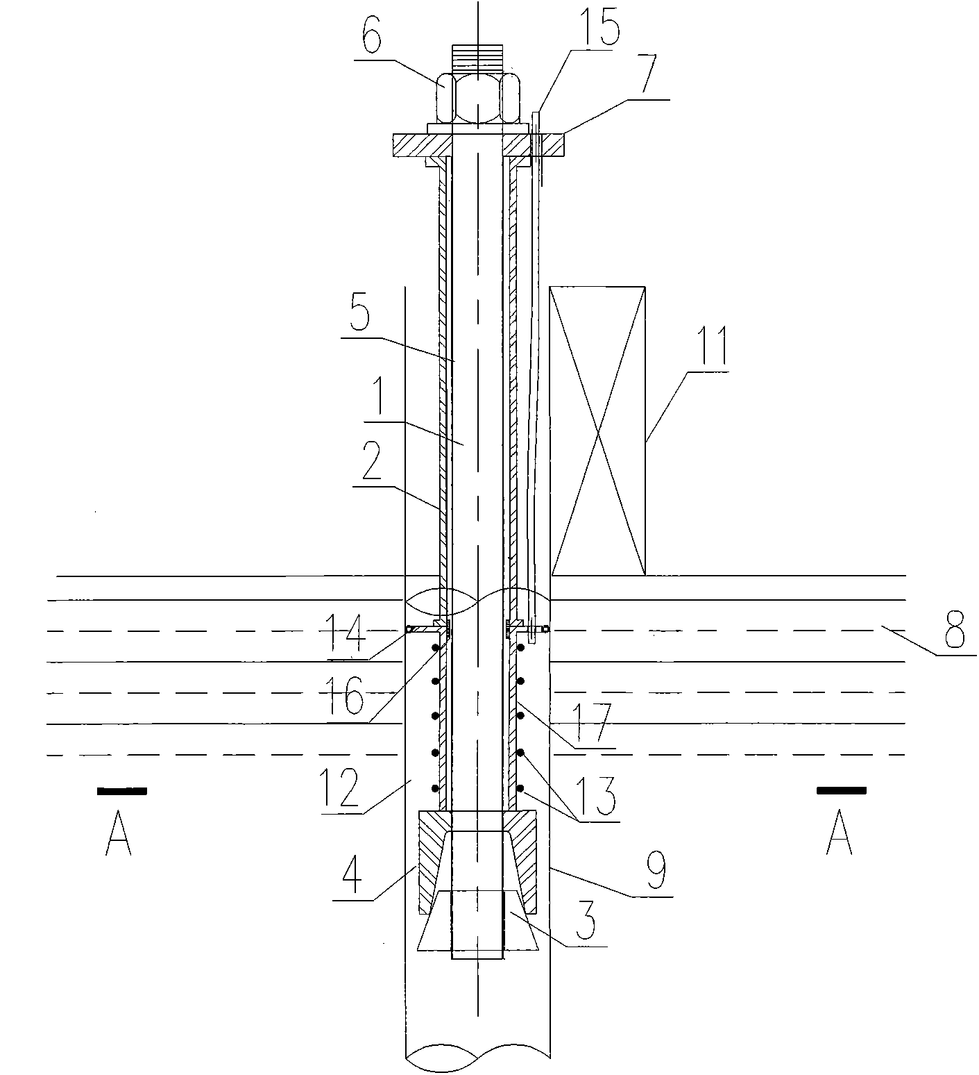 Prestressed sleeve self-lock anchor rod