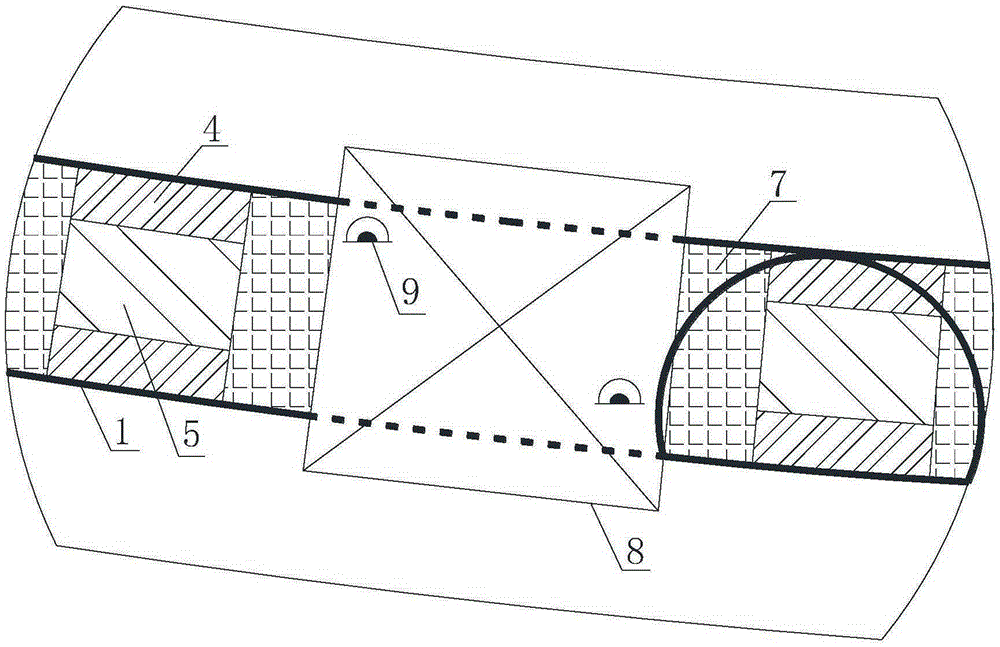 Reservoir surface terrestrial vertebrate passing structure and construction method thereof