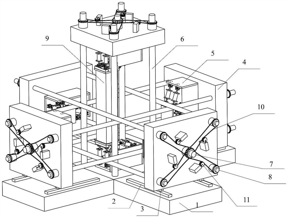 Structure multi-dimensional loading test system considering real and complex boundary conditions