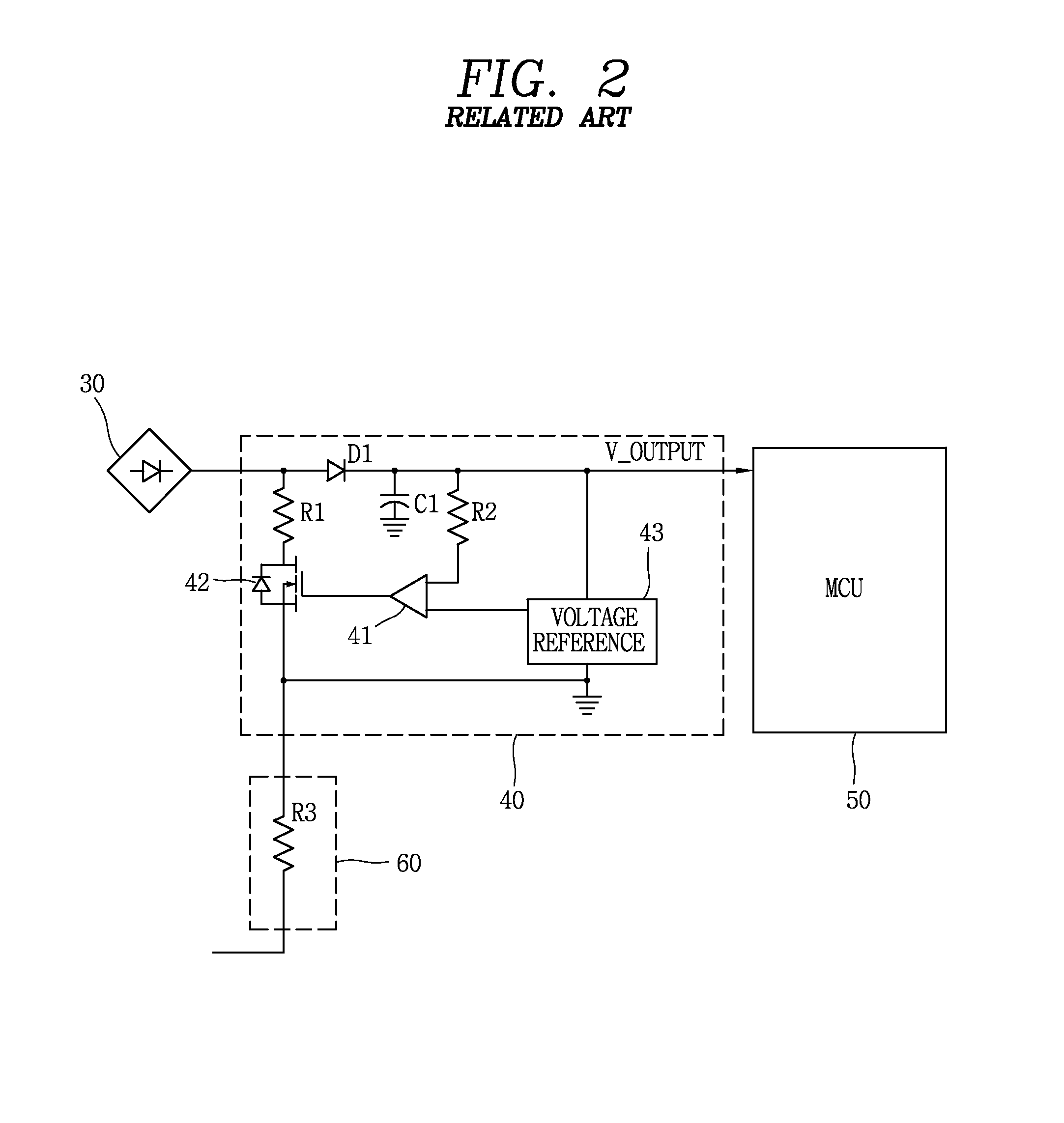 Self-power circuit for protecting relay