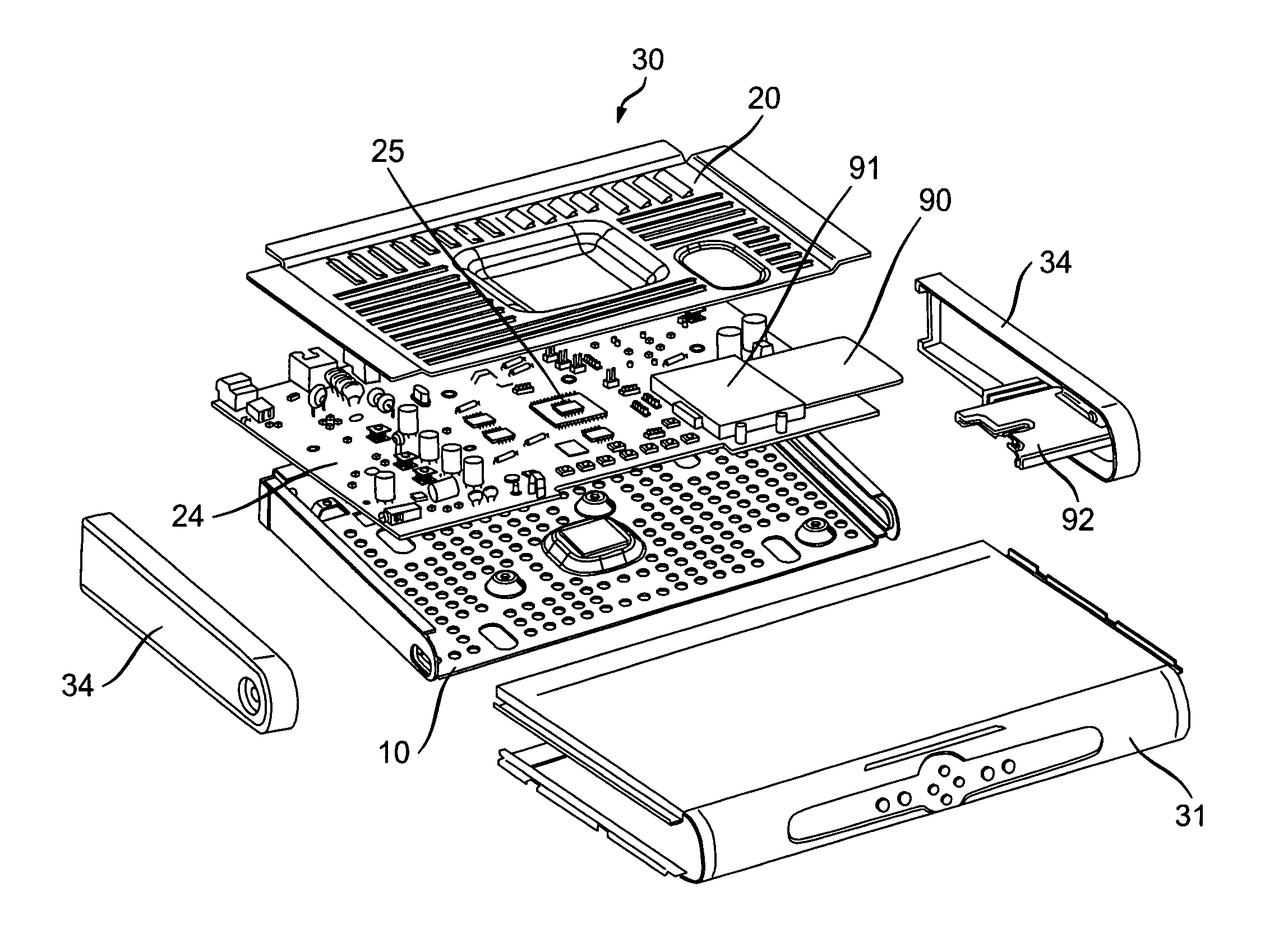 Set-top box having microperforations