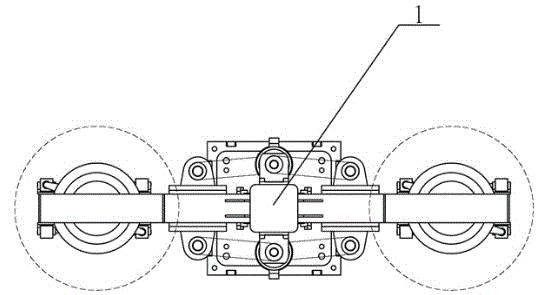 Tire post-inflation apparatus having novel transmission structure