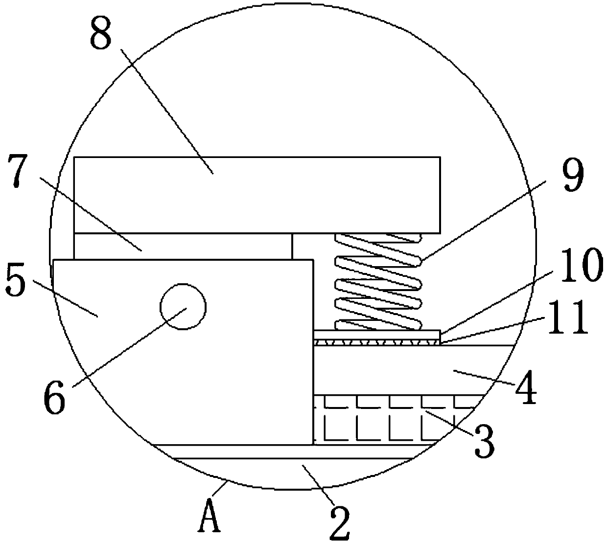 A computer fixing device for a ship