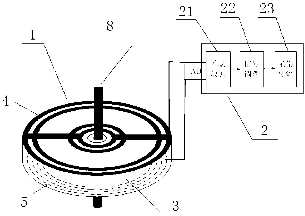 Non-contact D-dot voltage transformer and voltage detection self-correcting method thereof