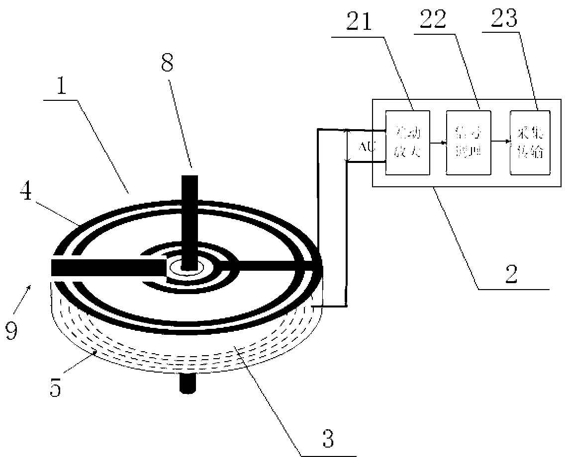 Non-contact D-dot voltage transformer and voltage detection self-correcting method thereof