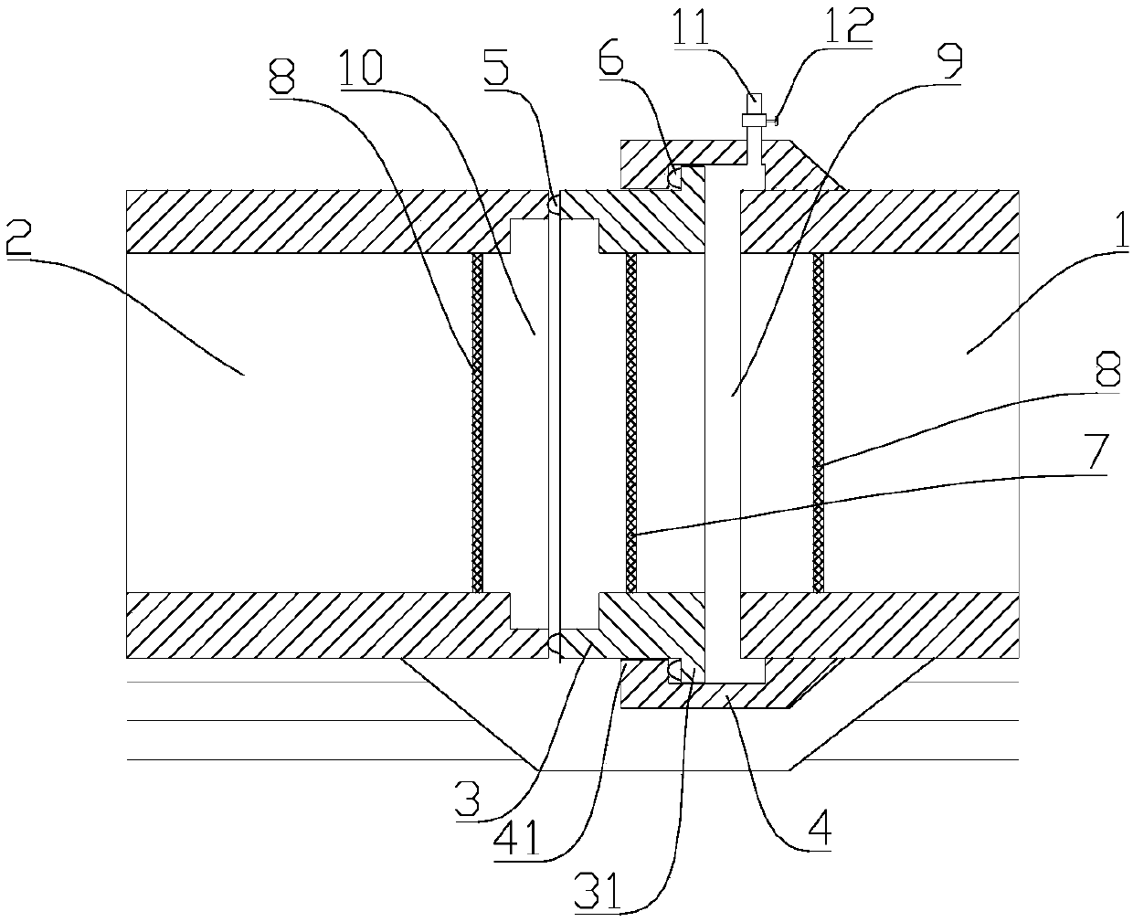 Immersed tunnel final joint and butt-joint construction method thereof