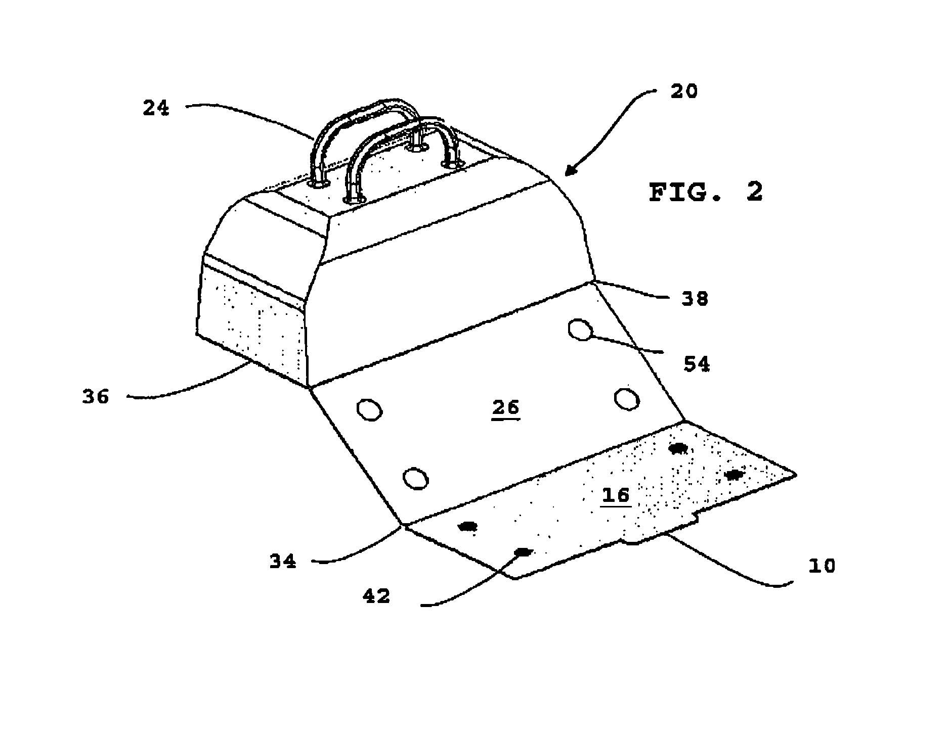 Floor shield carrying bag accessory