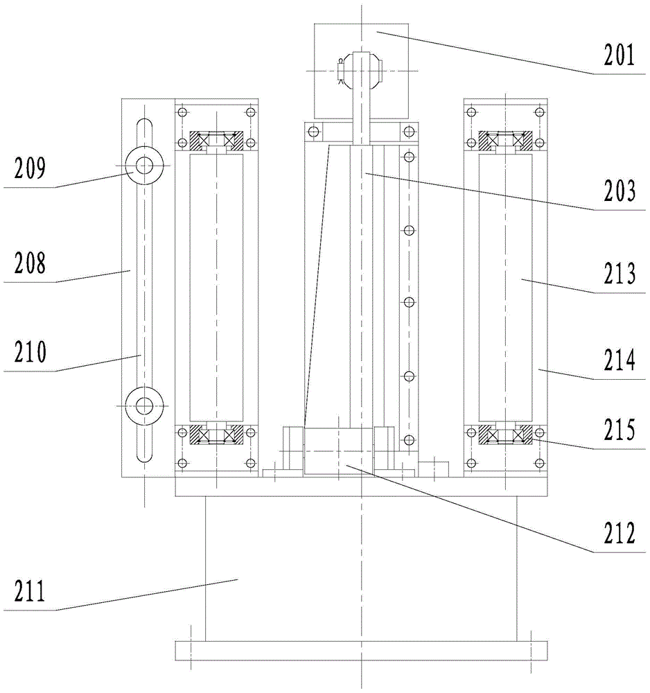 Upright iron core rolling machine