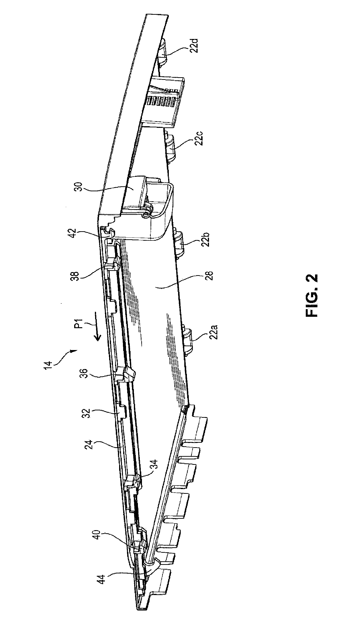 Container for receiving vouchers and method for closing container having a housing part and a cover for receiving vouchers