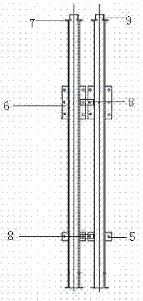 Heavy multifunctional combined supporting frame