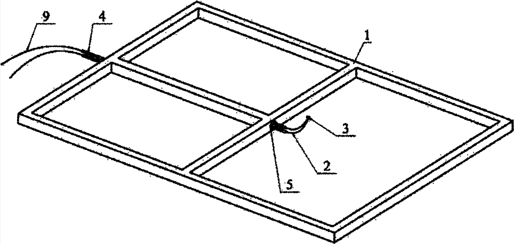 Surface high-temperature measurement device for nonmetallic heat resistant material plane test piece of hypersonic speed aircraft