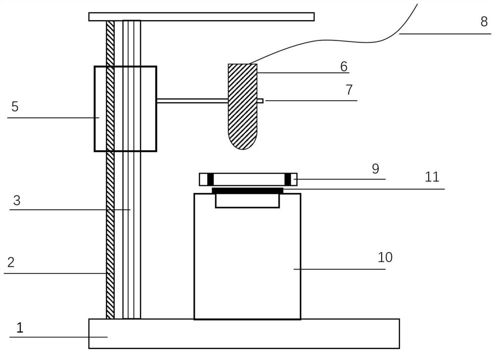 Device for measuring deformation quantity of electrostrictive material based on Fabry-Perot cavity