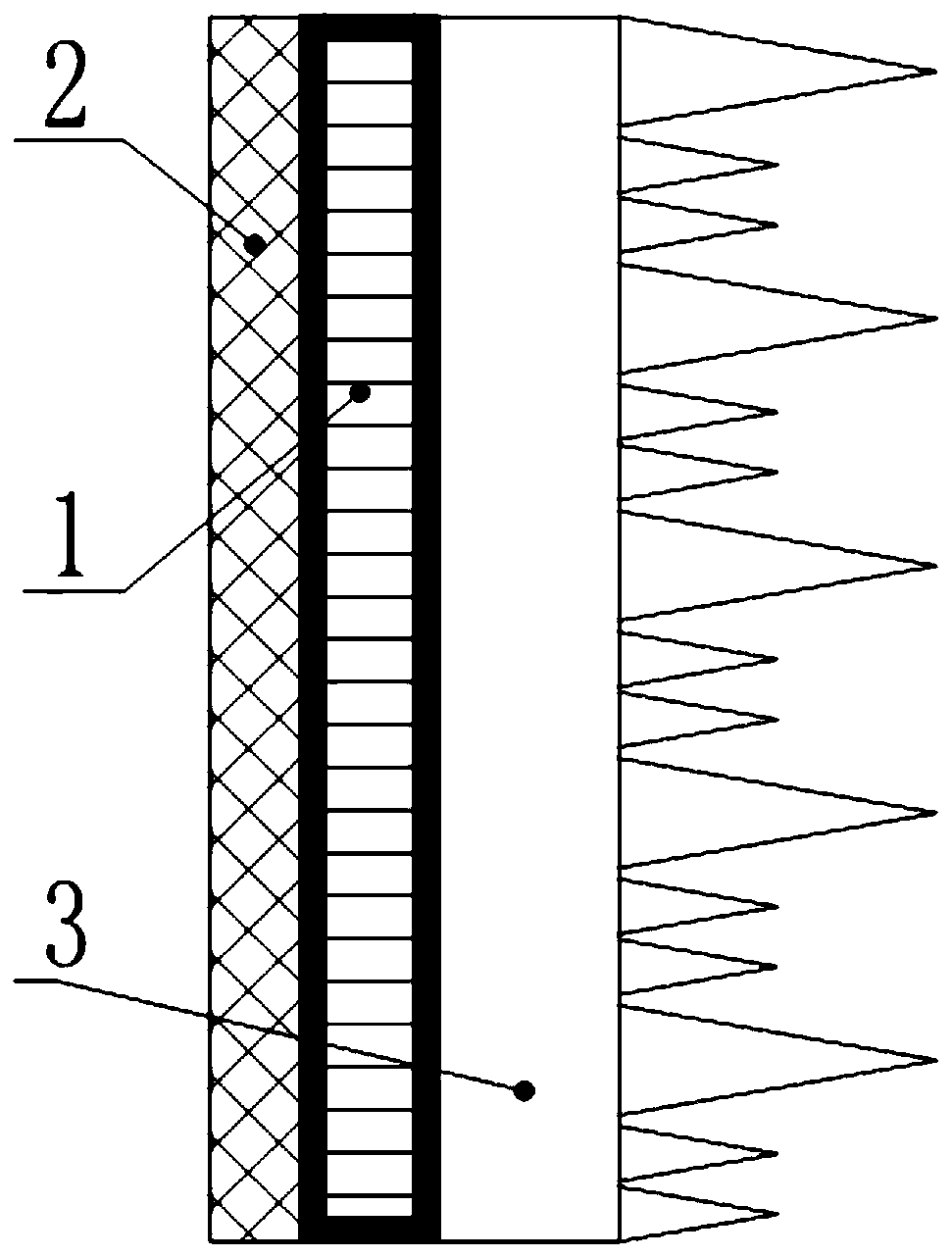 Carbon fiber acoustic baffle applied to underwater detection equipment