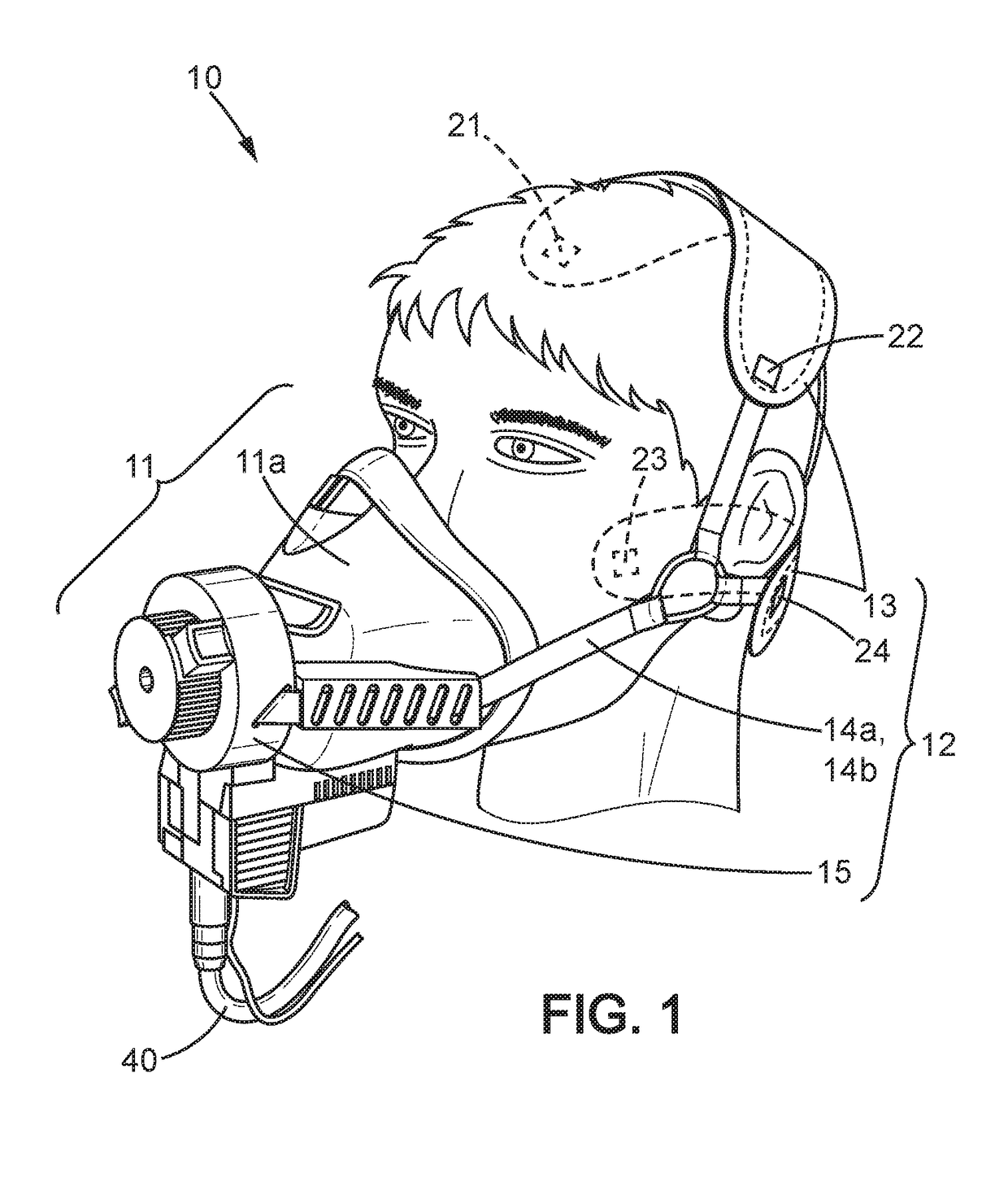 Breathing system and seat for aircraft crew member or passenger