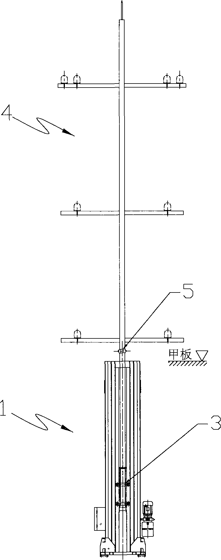 Marine telescope pole