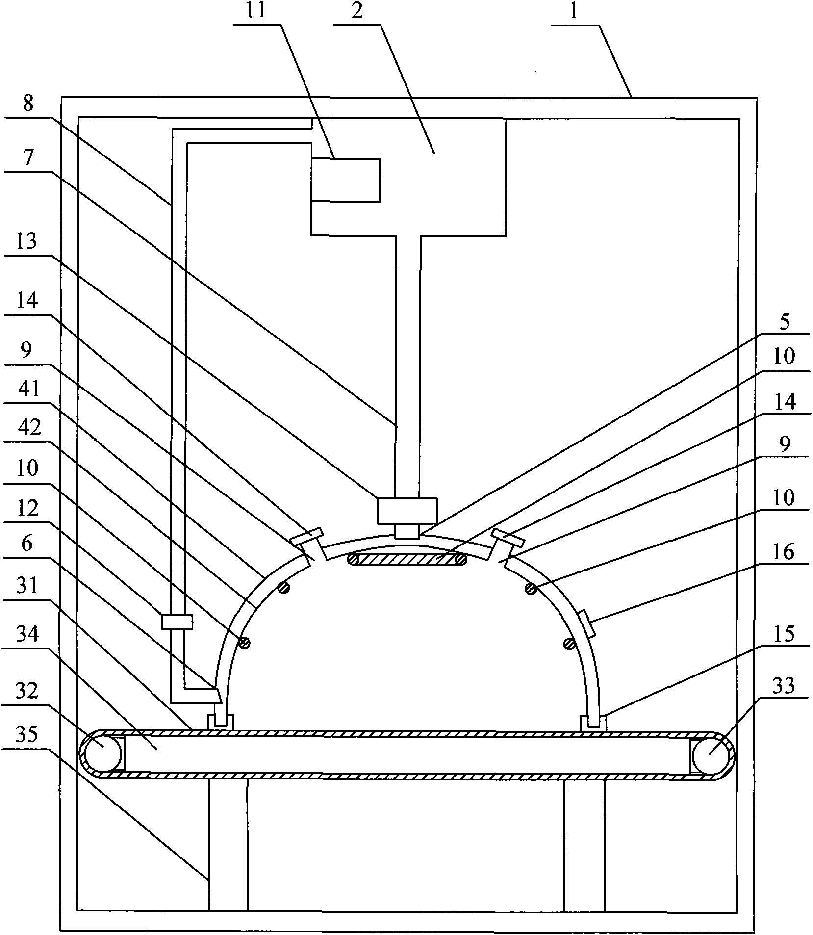 Sunflower disk whole processing method and device